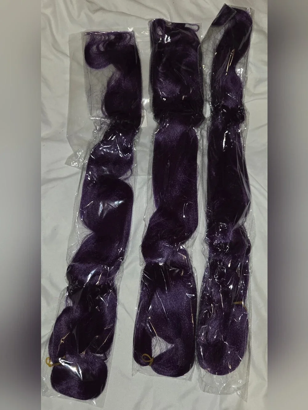 Deep Wave Synthetic Hair Extensions - Dark Purple
